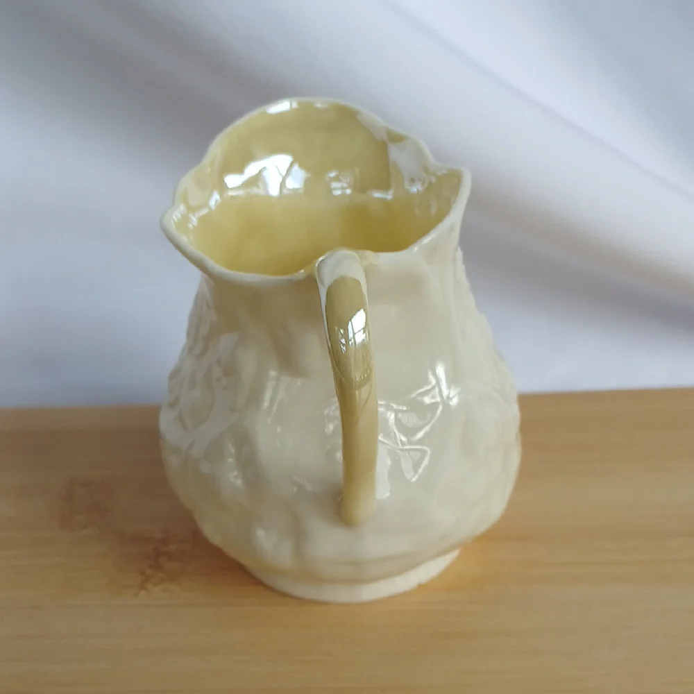 Vintage Belleek Porcelain Creamer Ireland